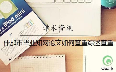 什邡市畢業學術論文如何查重？綜述查重嗎？