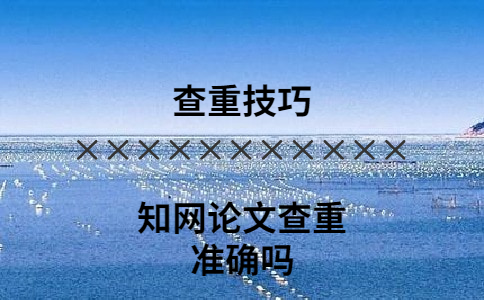學術論文查重準確嗎