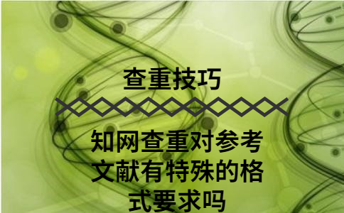 學(xué)術(shù)查重對(duì)參考文獻(xiàn)有什么特殊的格式要求嗎