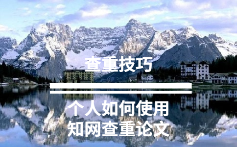 個人如何使用學術查重論文