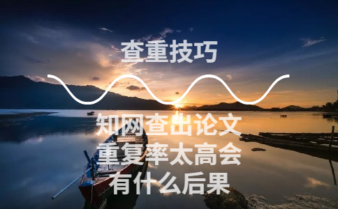 學(xué)術(shù)查出論文重復(fù)率太高會(huì)有什么后果