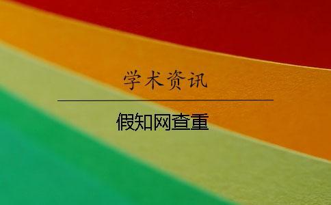 假學(xué)術(shù)查重