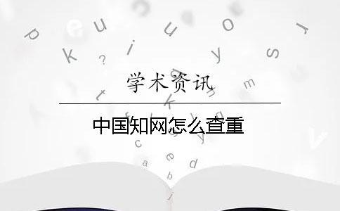 中國學術(shù)怎么查重