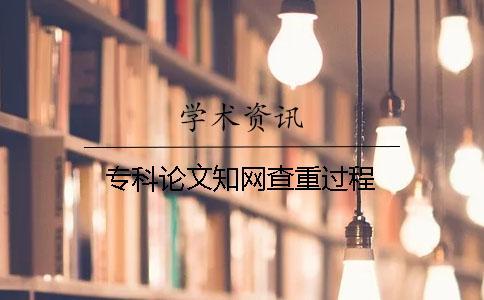 專科論文學術查重過程