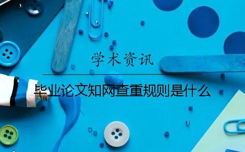 畢業論文學術查重規則是什么