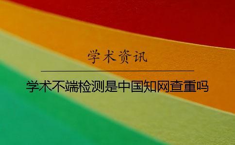學(xué)術(shù)不端檢測(cè)是中國學(xué)術(shù)查重嗎？